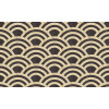 Moooi Wallcovering Tokyo Blue - Lucky O's MO3040 Birch & Black